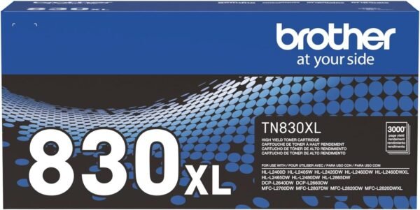 Brother TN830XL Black High Yield Toner Cartridge - Image 2