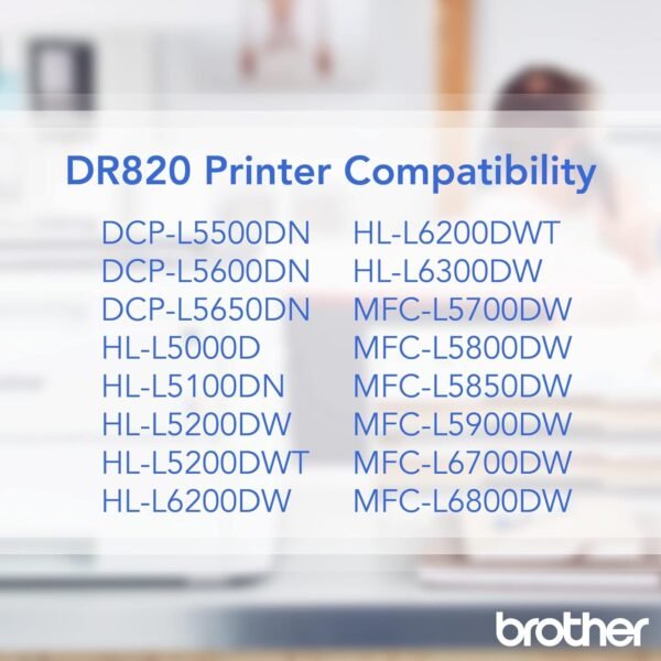 Brother DR820 Black Drum Unit - Image 3