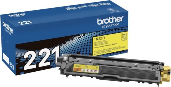 Brother TN-221 Yellow Toner Cartridge, TN-221Y