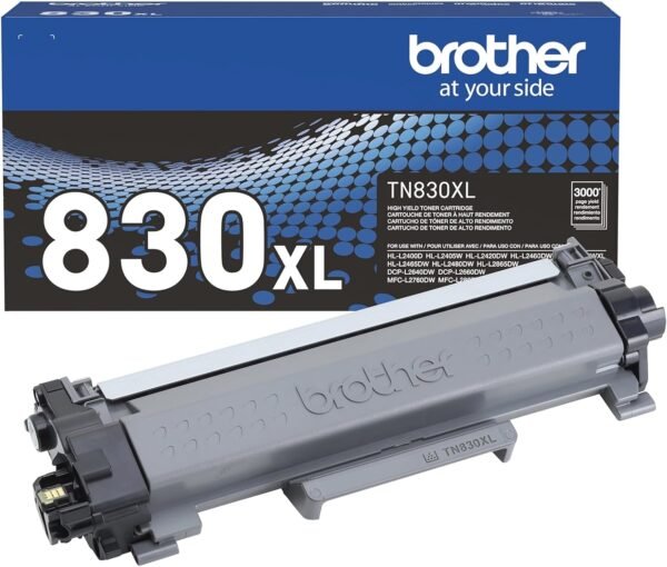 Brother TN830XL Black High Yield Toner Cartridge