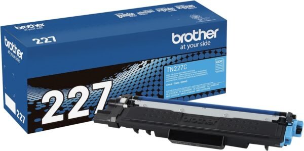 Brother TN-227 High-Yield Cyan Toner Cartridge, TN-227C