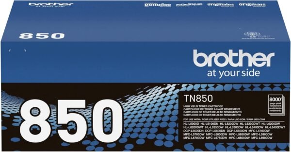 Brother TN-850 High-Yield Black Toner Cartridge, TN-850BK - Image 8