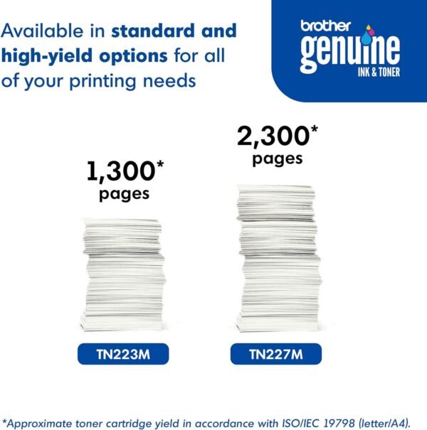 Brother TN-227 High-Yield Magenta Toner Cartridge, TN-227M - Image 3