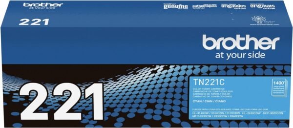 Brother TN-221 Cyan Toner Cartridge, TN-221C - Image 7