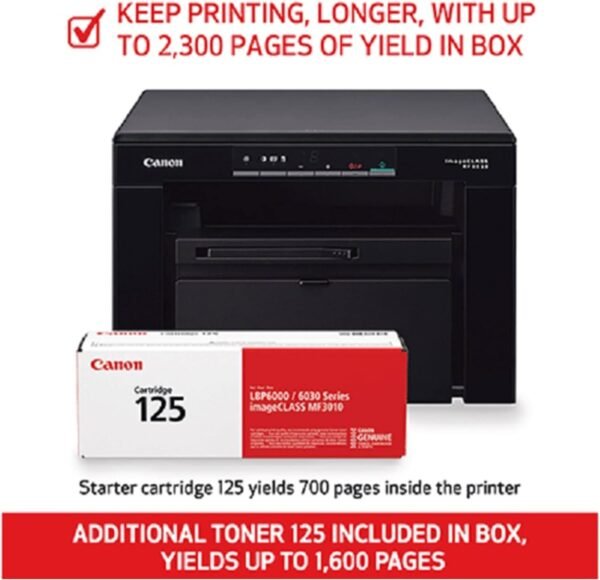 Canon imageCLASS MF3010VP All-In-One Monochrome Laser Printer - Image 2