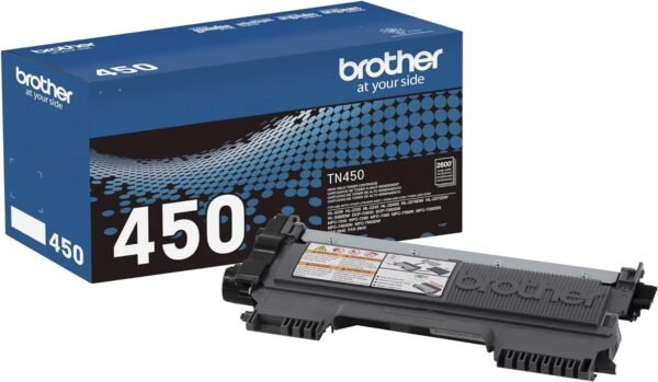 Brother TN-450 High-Yield Black Toner Cartridge, TN-450BK