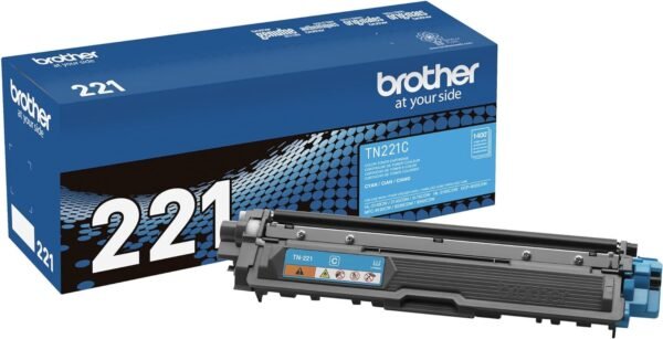 Brother TN-221 Cyan Toner Cartridge, TN-221C