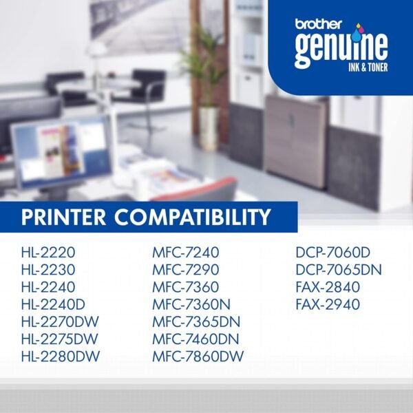 Brother TN-450 High-Yield Black Toner Cartridge, TN-450BK - Image 4