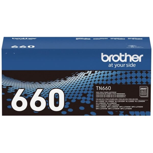 Brother TN-660 High-Yield Black Toner Cartridge, TN-660BK - Image 3