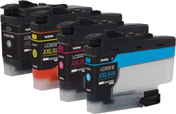 Brother LC3033 Genuine High-Yield Multi-Pack Ink, Black/Cyan/Magenta/Yellow, Pack Of 4 Cartridges, LC30334PKS - Image 4