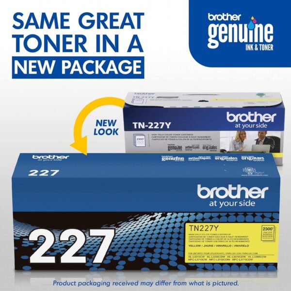 Brother TN-227 High-Yield Yellow Toner Cartridge, TN-227Y - Image 4
