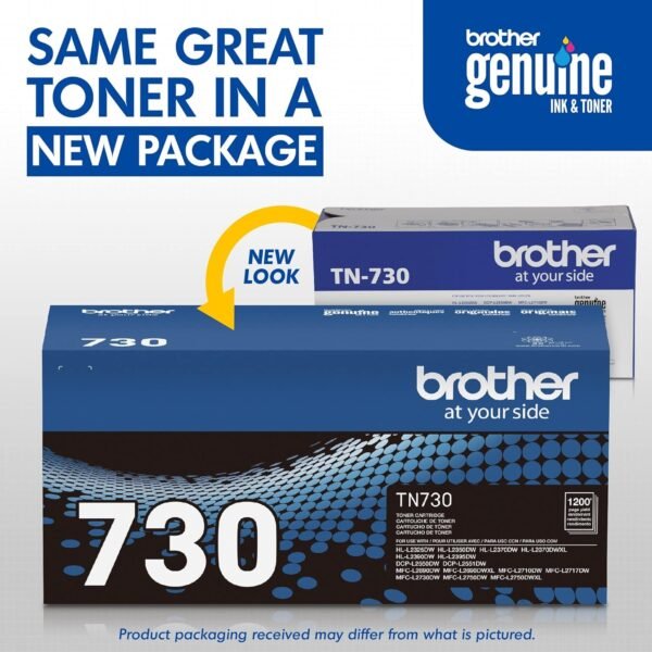 Brother Genuine TN730 Black Toner Cartridge - Image 8