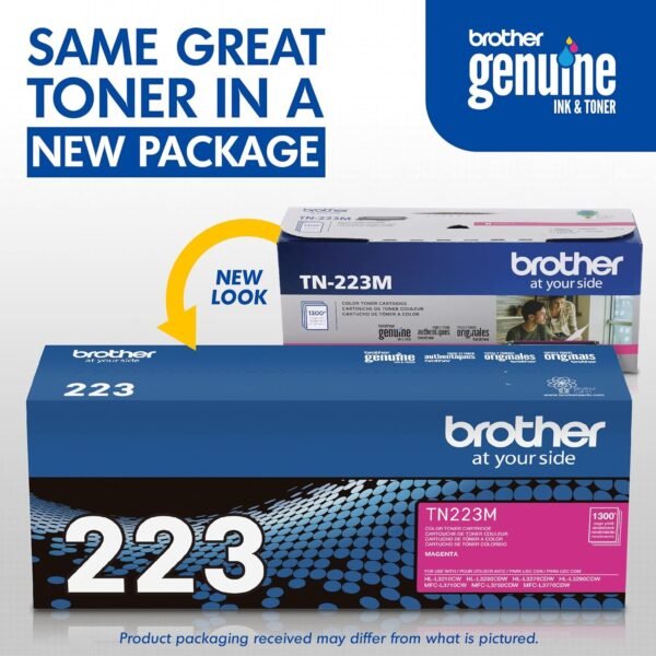 Brother TN-223 Magenta Toner Cartridge, TN-223M - Image 5