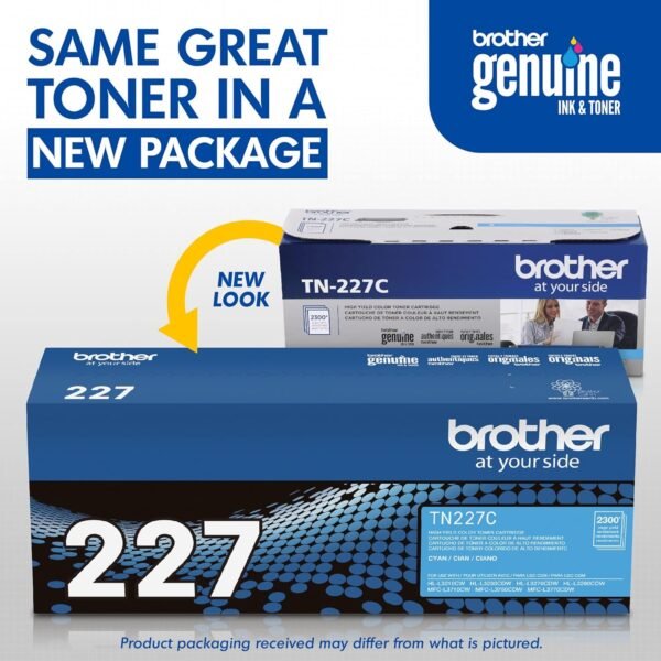 Brother TN-227 High-Yield Cyan Toner Cartridge, TN-227C - Image 3