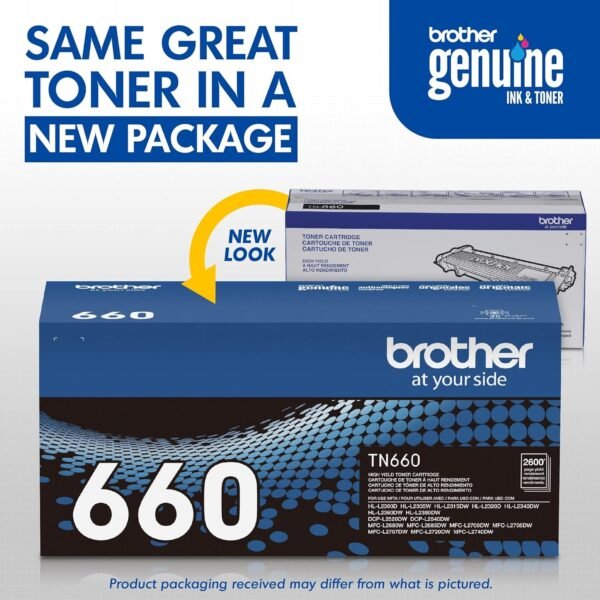 Brother TN-660 High-Yield Black Toner Cartridge, TN-660BK - Image 8