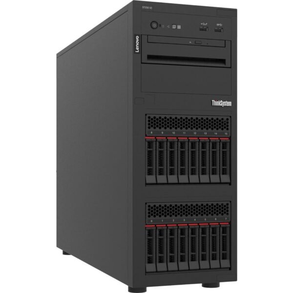 Lenovo ThinkSystem ST250 V3 Tower Server - 1 Xeon E-2488 3.20 GHz - 16 GB RAM - 12Gb/s SAS