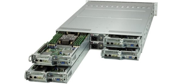 Supermicro SYS-620TP-HC8TR server barebone Intel C621A LGA 4189 Rack (2U) Black, Silver