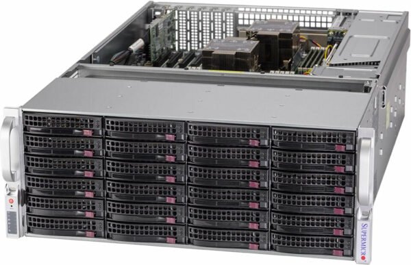 Supermicro SSG-640P-E1CR36L server barebone Intel C621A LGA 4189 Rack (4U) Black, Silver